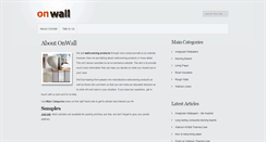 Desktop Screenshot of onwall.co.uk